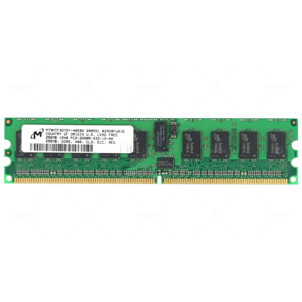 MT9HTF3272Y-40EB2 MICRON MEMORY 256MB 1RX8 PC2 3200R 400MHZ 240 PIN CL3 ECC RDIMM DDR2 -
